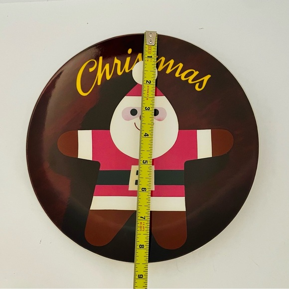 Vintage USPS Stamps Gingerbread Man Santa, Christmas 1979 Santa Plate - Picture 5 of 9